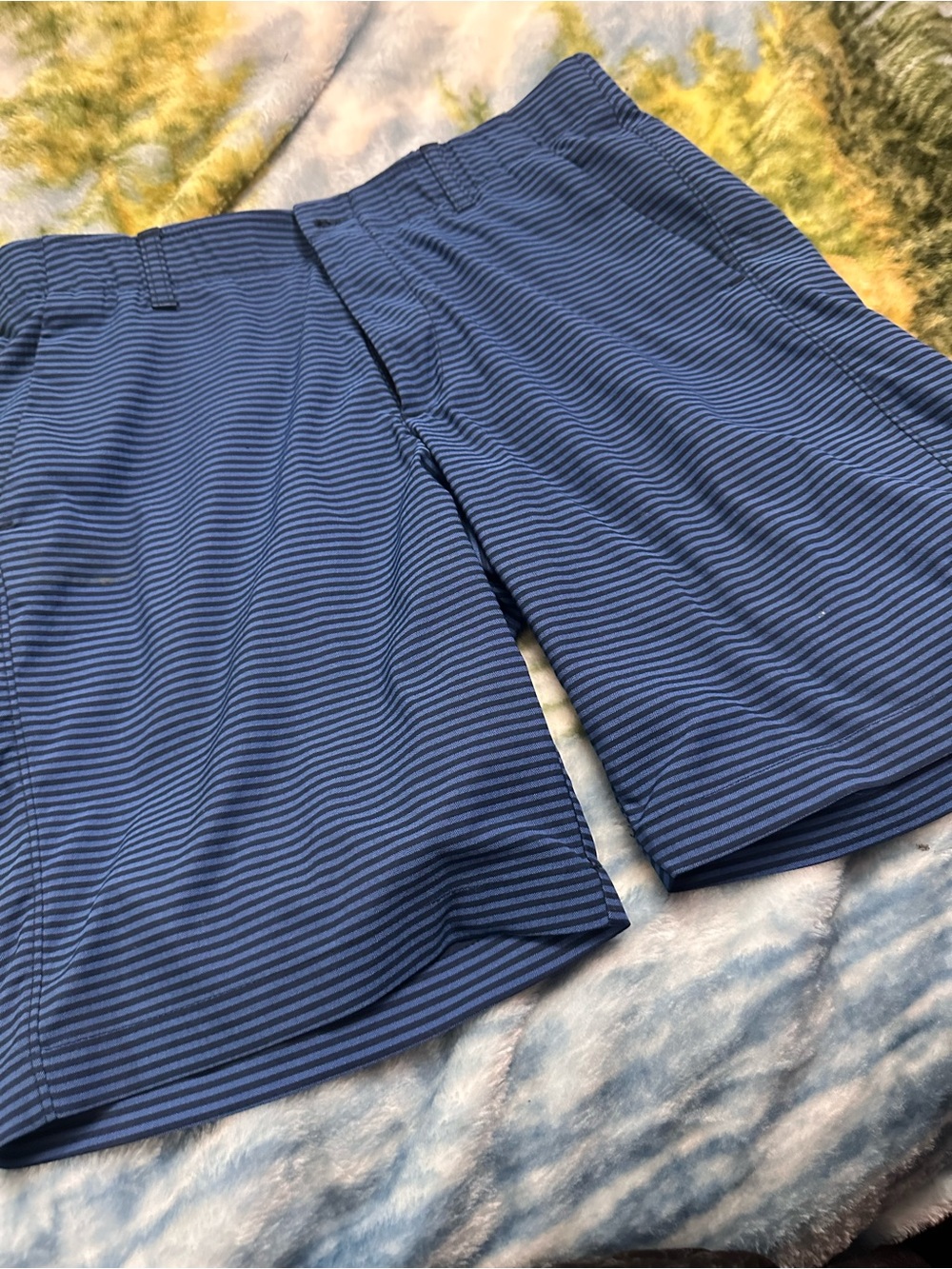 Under Armour Men's Navy Striped Swim Shorts